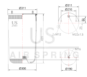 USMER 24881 P SÜSPANSİYON KÖRÜĞÜ LASTİK