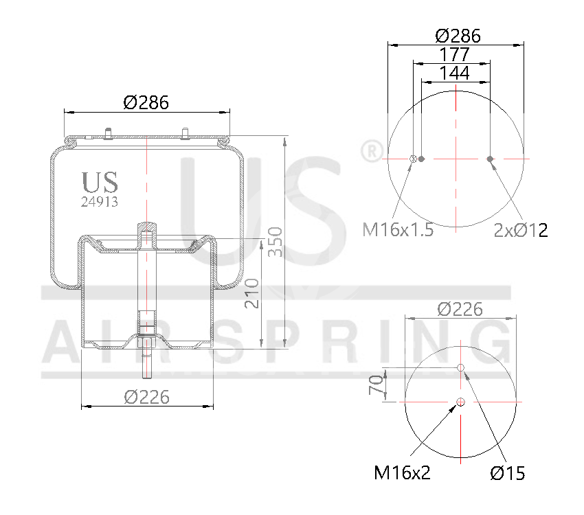 USMER 24913 K01 SÜSPANSİYON KÖRÜĞÜ KOMPLE