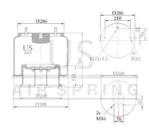 USMER 2035 K03 SÜSPANSİYON KÖRÜĞÜ KOMPLE